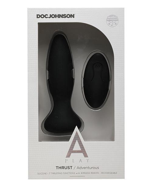 image of product,A Play Thrust Adventurous Rechargeable Silicone Anal Plug W/remote - SEXYEONE 