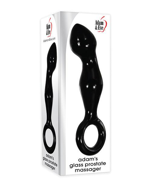 product image, Adam & Eve Adam's Glass Prostate Massager - Black - SEXYEONE