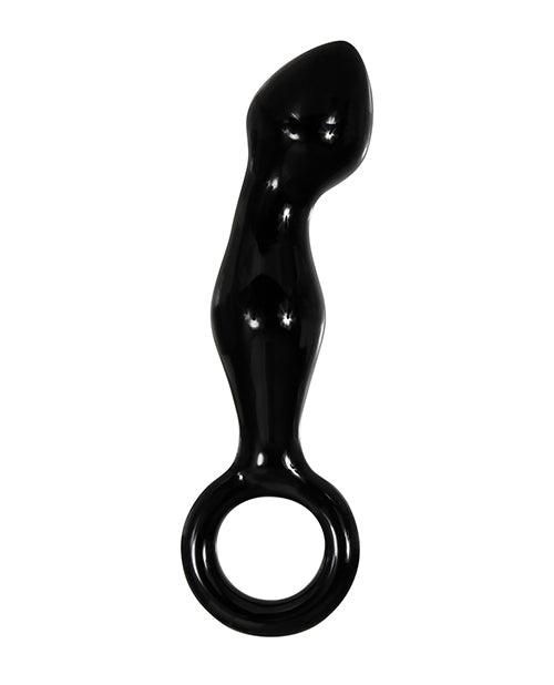 image of product,Adam & Eve Adam's Glass Prostate Massager - Black - SEXYEONE