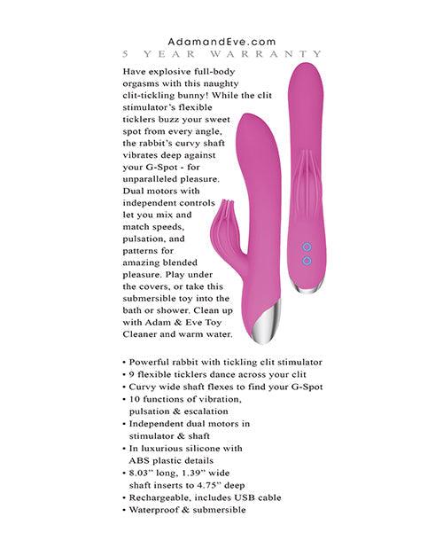 product image,Adam & Eve Eve's Clit Tickling Rabbit - Pink - SEXYEONE