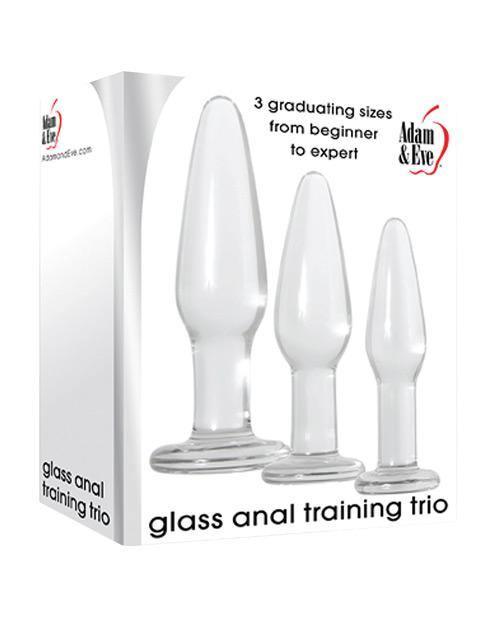 product image, Adam & Eve Glass Anal Training Trio - SEXYEONE 