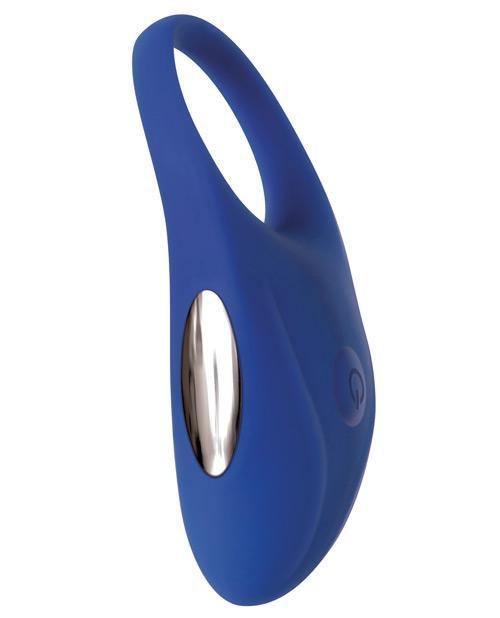 image of product,Adam & Eve Rechargeable Couples Penis Ring - Blue - SEXYEONE 
