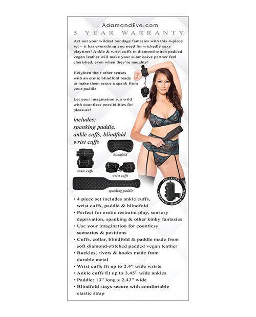 image of product,Adam & Eve's Fetish Dreams Beginner Bondage Set - Black - SEXYEONE 