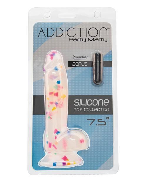 product image, Addiction 7.5" Party Marty - Frost-confetti - SEXYEONE 