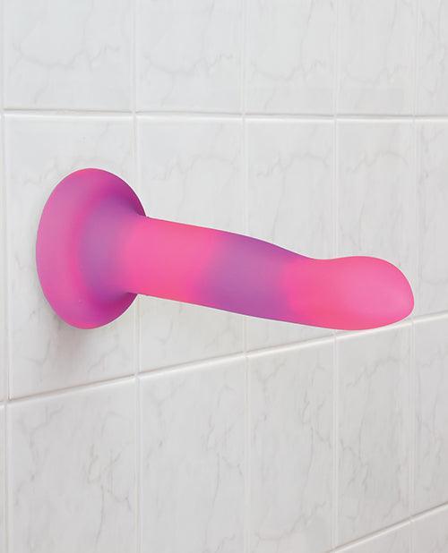 image of product,Addiction 8" Rave Glow In The Dark Dong - Pink-purple - SEXYEONE