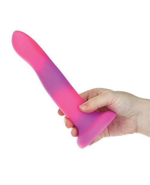 image of product,Addiction 8" Rave Glow In The Dark Dong - Pink-purple - SEXYEONE