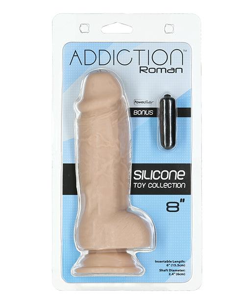 product image, Addiction 8" Roman Dildo - Beige - {{ SEXYEONE }}