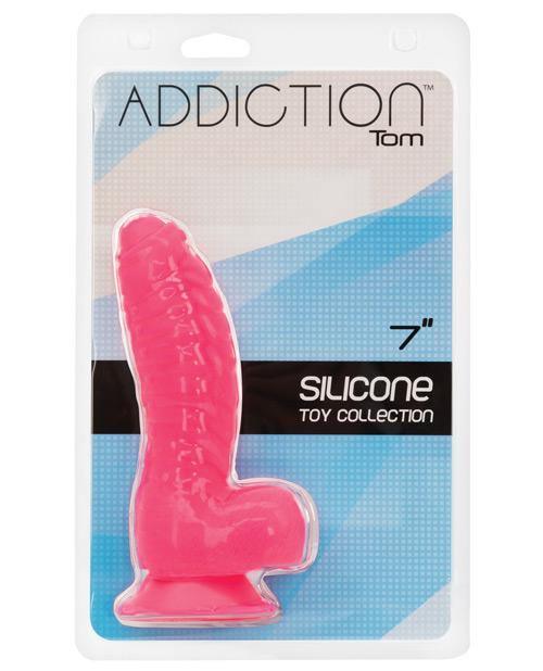 product image, Addiction Tom 7" Dildo - Hot Pink - SEXYEONE 