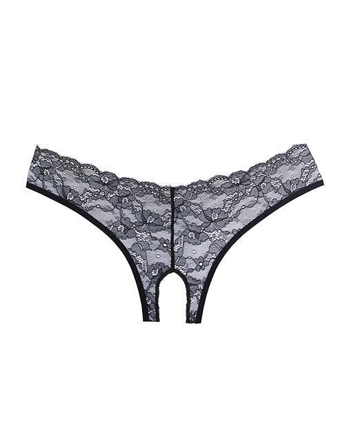 image of product,Adore Crush Lace Open Panty Black O-s - SEXYEONE