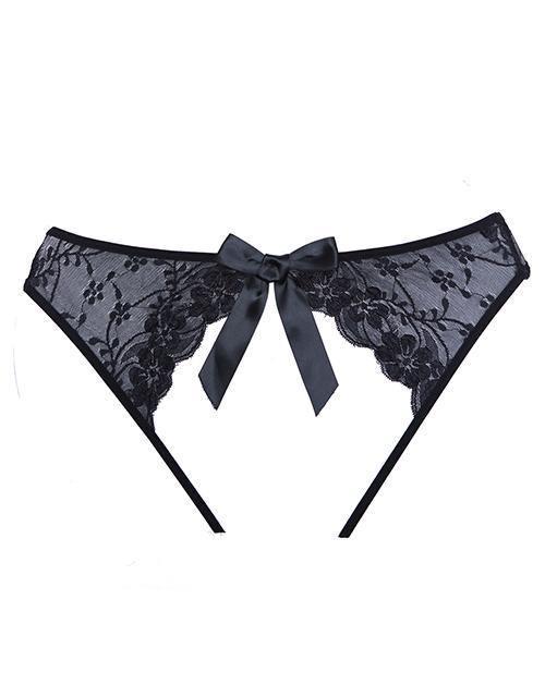 image of product,Adore Sheer Teaz Open Panty Black O-s - SEXYEONE