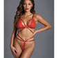 Adore The Flame Strappy Lace Bra & Thong O/s - SEXYEONE 