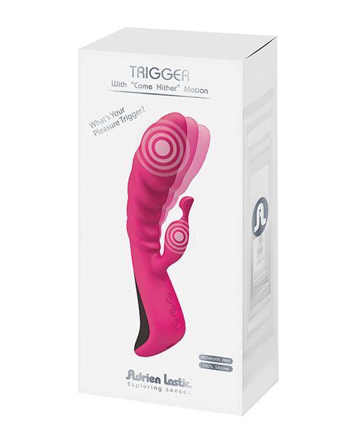 image of product,Adrien Lastic Trigger Vibrator & Clitoral Stimulator - Magenta - SEXYEONE