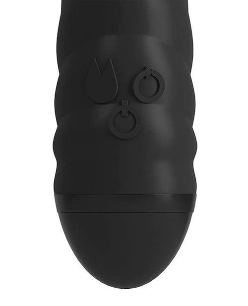 image of product,Adrien Lastic Twister Clitoral Sucker & Vibrating Rabbit - Black - SEXYEONE