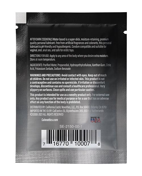 product image,After Dark Essentials Water Based Personal Lubricant Sachet - .08 Oz - {{ SEXYEONE }}