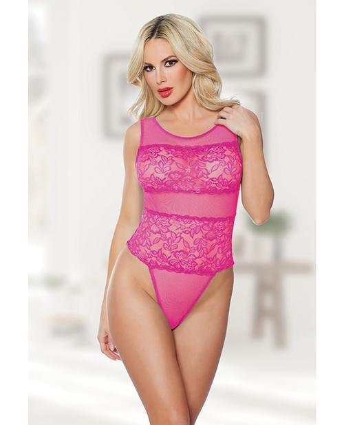 image of product,Allure Halter & Lace Teddy O/s - SEXYEONE 