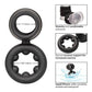 Alpha Liquid Silicone Dual Magnum Ring - Black - SEXYEONE