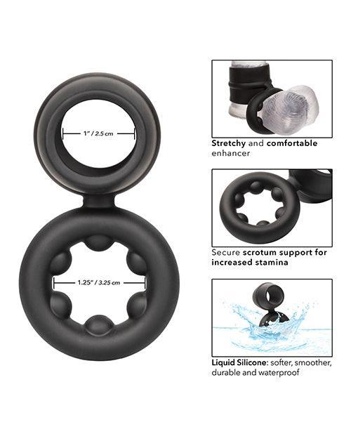 product image,Alpha Liquid Silicone Dual Magnum Ring - Black - SEXYEONE