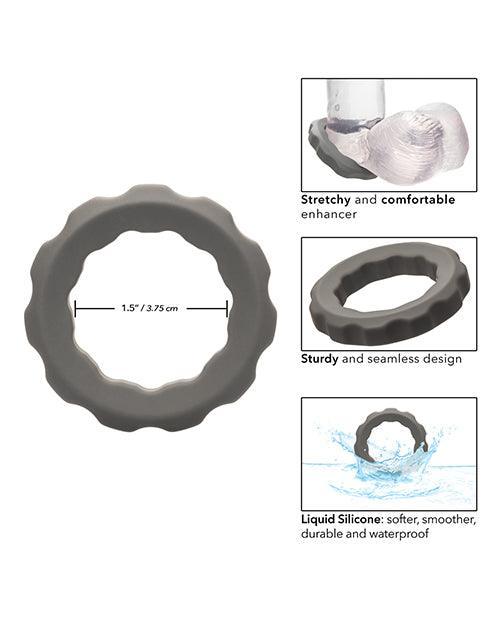 image of product,Alpha Liquid Silicone Erect Ring - Grey - SEXYEONE