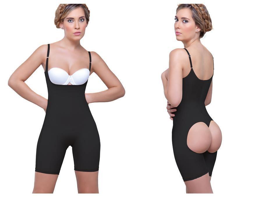 Amelie Open Bottom Mid thigh Shaper - SEXYEONE 