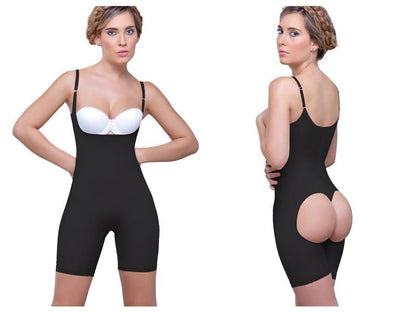 Amelie Open Bottom Mid thigh Shaper - SEXYEONE 