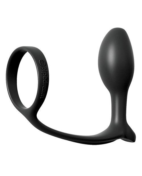 image of product,Anal Fantasy Ass-gasm Cockring Beginners Plug - Black - {{ SEXYEONE }}