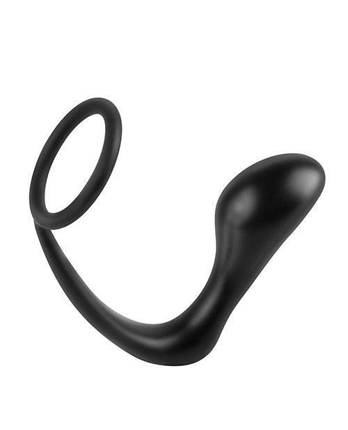 image of product,Anal Fantasy Collection Ass Gasm Cockring Plug - Black - {{ SEXYEONE }}