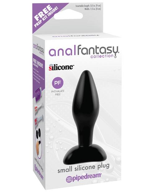 product image, Anal Fantasy Collection Small Silicone Plug - Black - {{ SEXYEONE }}
