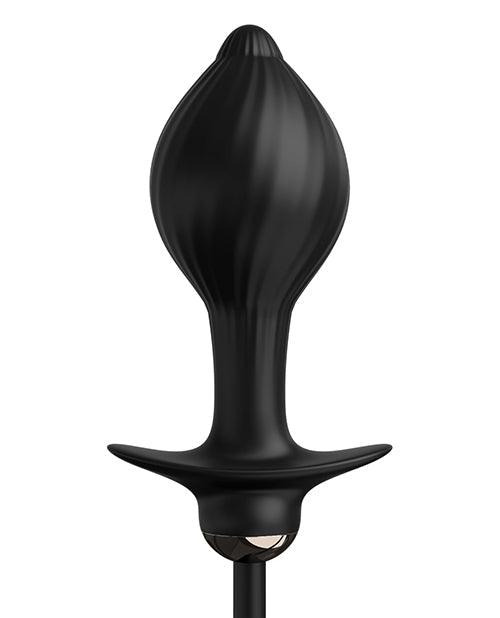product image,Anal Fantasy Elite Collection Auto Throb Inflatable Vibrating Plug - Black - {{ SEXYEONE }}