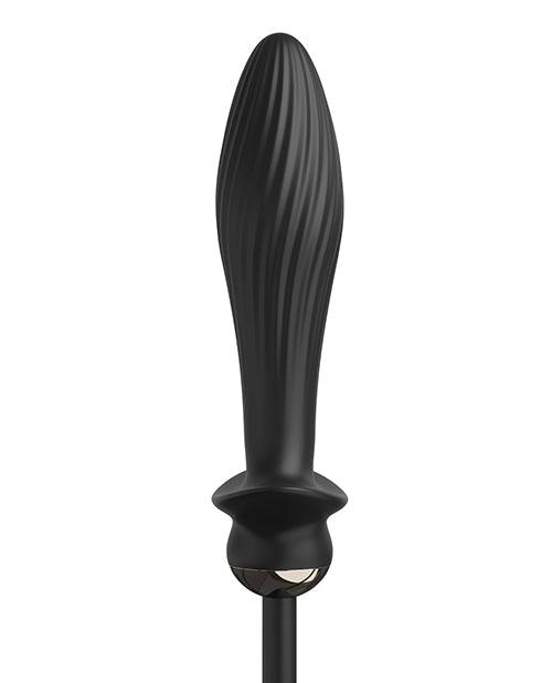 image of product,Anal Fantasy Elite Collection Auto Throb Inflatable Vibrating Plug - Black - {{ SEXYEONE }}