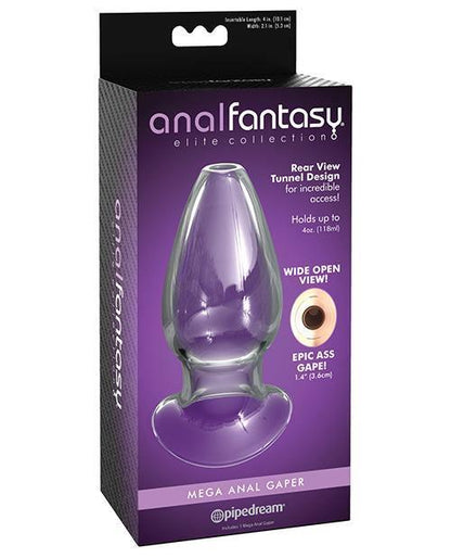 Anal Fantasy Elite Mega Anal Glass Gaper - Clear - SEXYEONE 