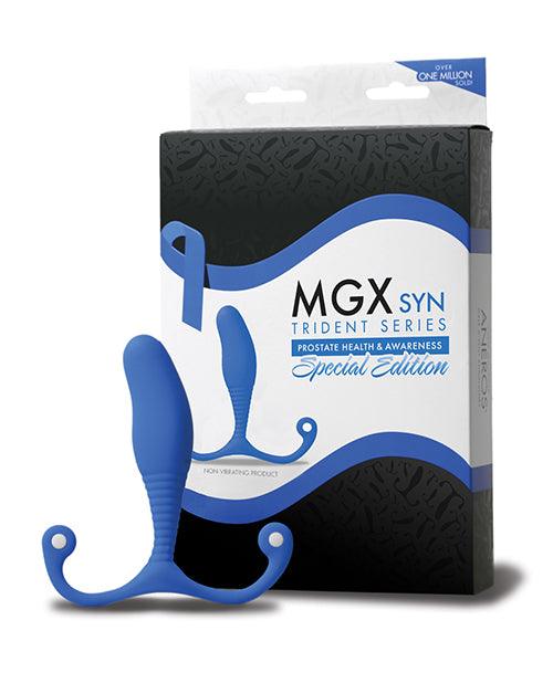 product image,Aneros Special Edition Mgx Syn Trident Series Prostate Stimulator - Blue - {{ SEXYEONE }}