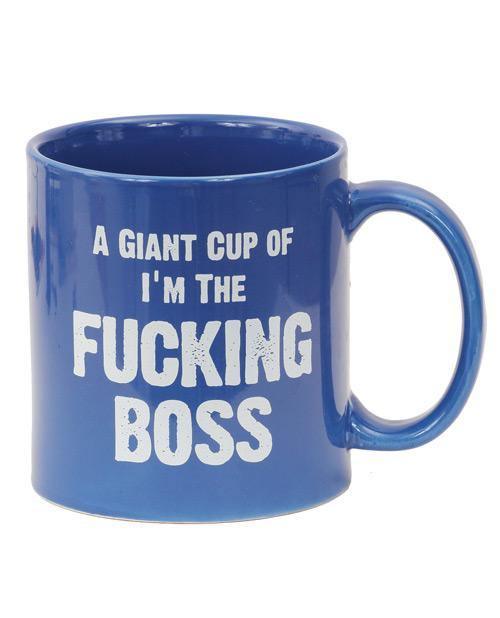 product image, Attitude Mug A Giant Cup Of I'm The Fucking Boss - 22 Oz - SEXYEONE 