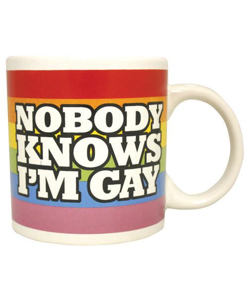 product image, Attitude Mug Nobody Knows I'm Gay - SEXYEONE