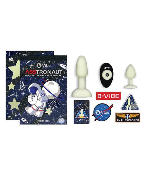 image of product,B-vibe Asstronaut Butt Play Set - Glow In The Dark - {{ SEXYEONE }}