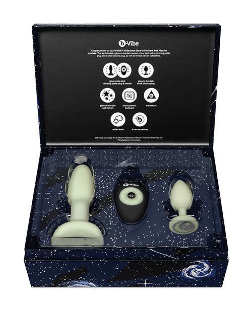 image of product,B-vibe Asstronaut Butt Play Set - Glow In The Dark - {{ SEXYEONE }}