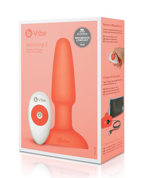 product image, B-Vibe Rimming Plug 2 - Orange - SEXYEONE