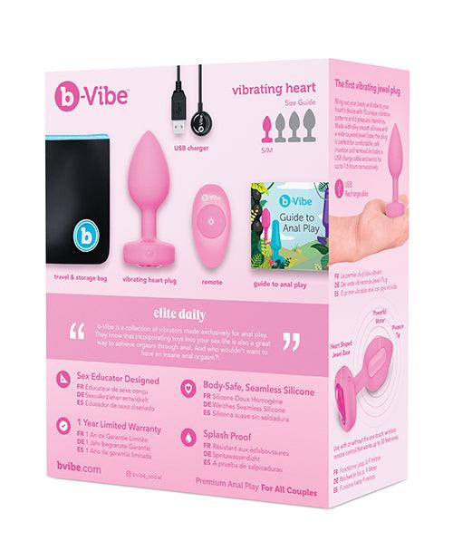 image of product,B-vibe Vibrating Heart Plug - SEXYEONE