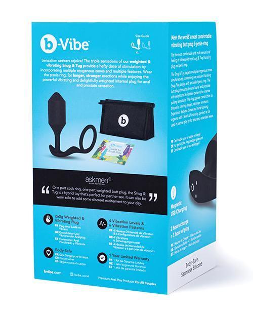 product image,B-vibe Vibrating Snug & Tug - Black - SEXYEONE 