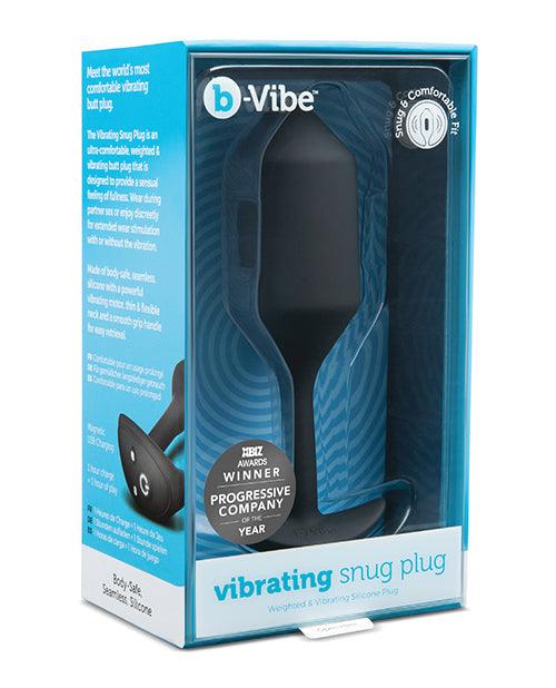 product image, B-vibe Vibrating Weighted Snug Plug Xl - 247 G Black - SEXYEONE