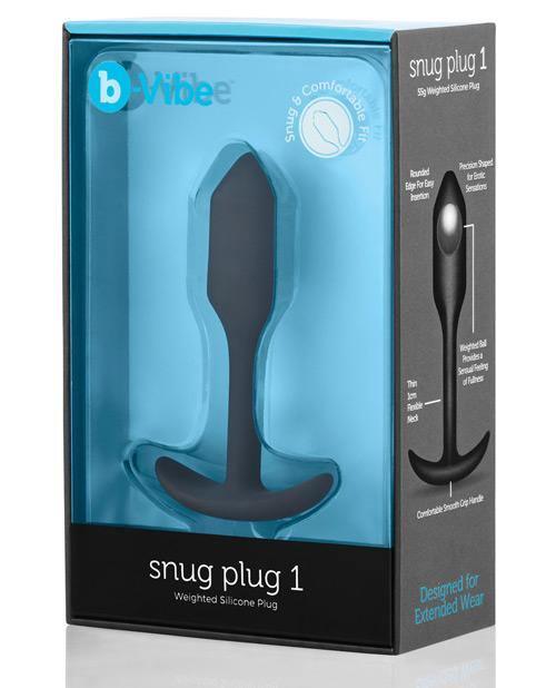 product image, B-vibe Weighted Snug Plug 1 - .55 G - SEXYEONE 