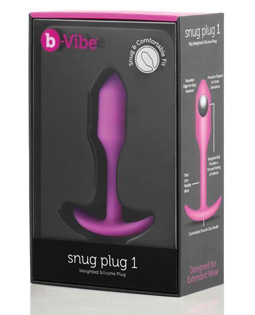B-vibe Weighted Snug Plug 1 - .55 G - SEXYEONE 