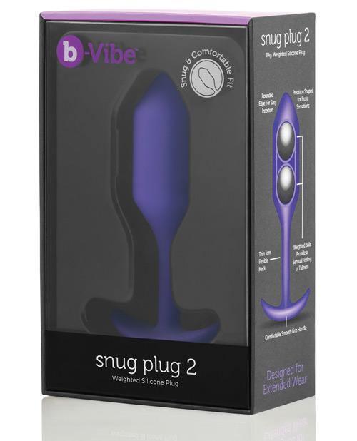 B-vibe Weighted Snug Plug 2 - .114 G - SEXYEONE 