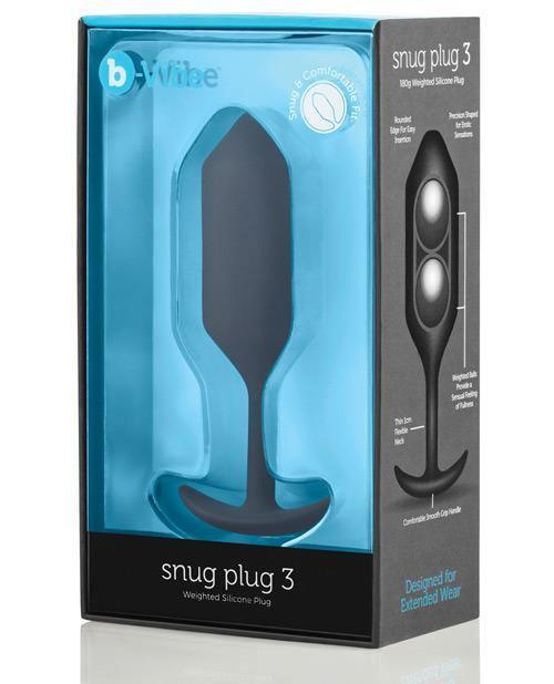 product image, B-vibe Weighted Snug Plug 3 - .180 G - SEXYEONE 