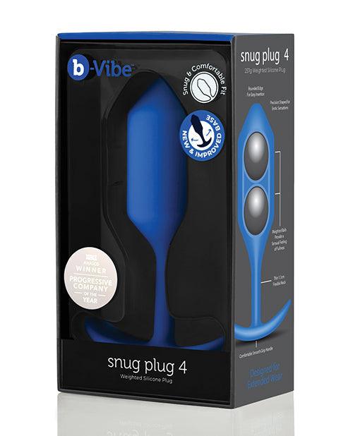 image of product,B-vibe Weighted Snug Plug 4 - 257 G - {{ SEXYEONE }}
