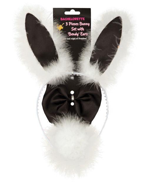 product image, Bachelorette 3 pc Bunny Set w/Bendy Ears - SEXYEONE