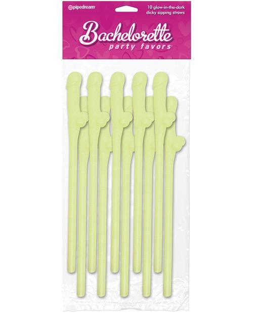 image of product,Bachelorette Party Favors Dicky Sipping Straws -Pack Of 10 - SEXYEONE 