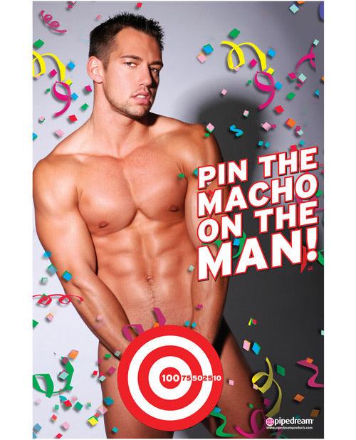 Bachelorette Party Favors Pin The Macho On The Man Game - {{ SEXYEONE }}