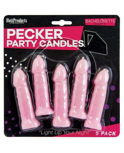 product image, Bachelorette Party Pecker Party Candles - Pink Pack Of 5 - SEXYEONE 
