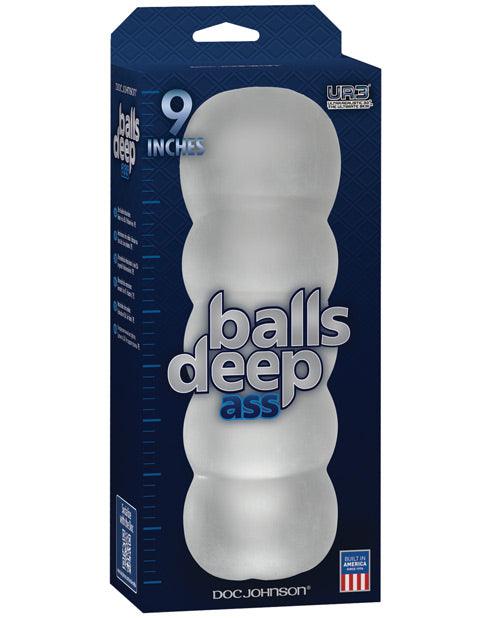 Balls Deep The Bad Ass 9" Stroker - Frost - {{ SEXYEONE }}