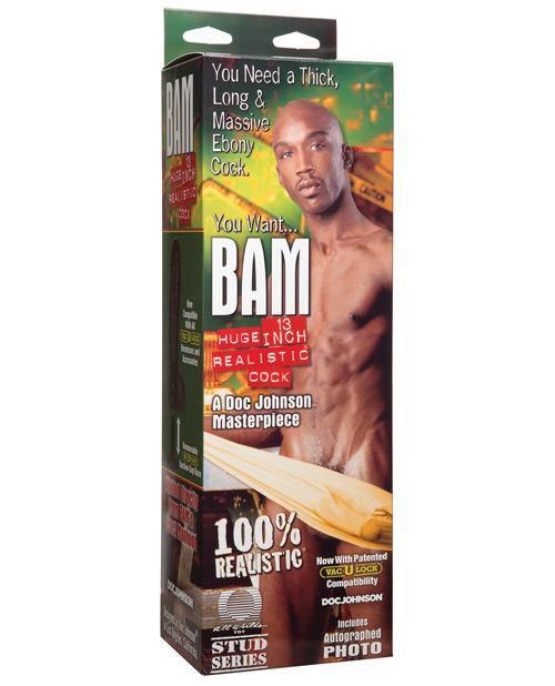 product image, Bam Realistic Cock - Brown - SEXYEONE 